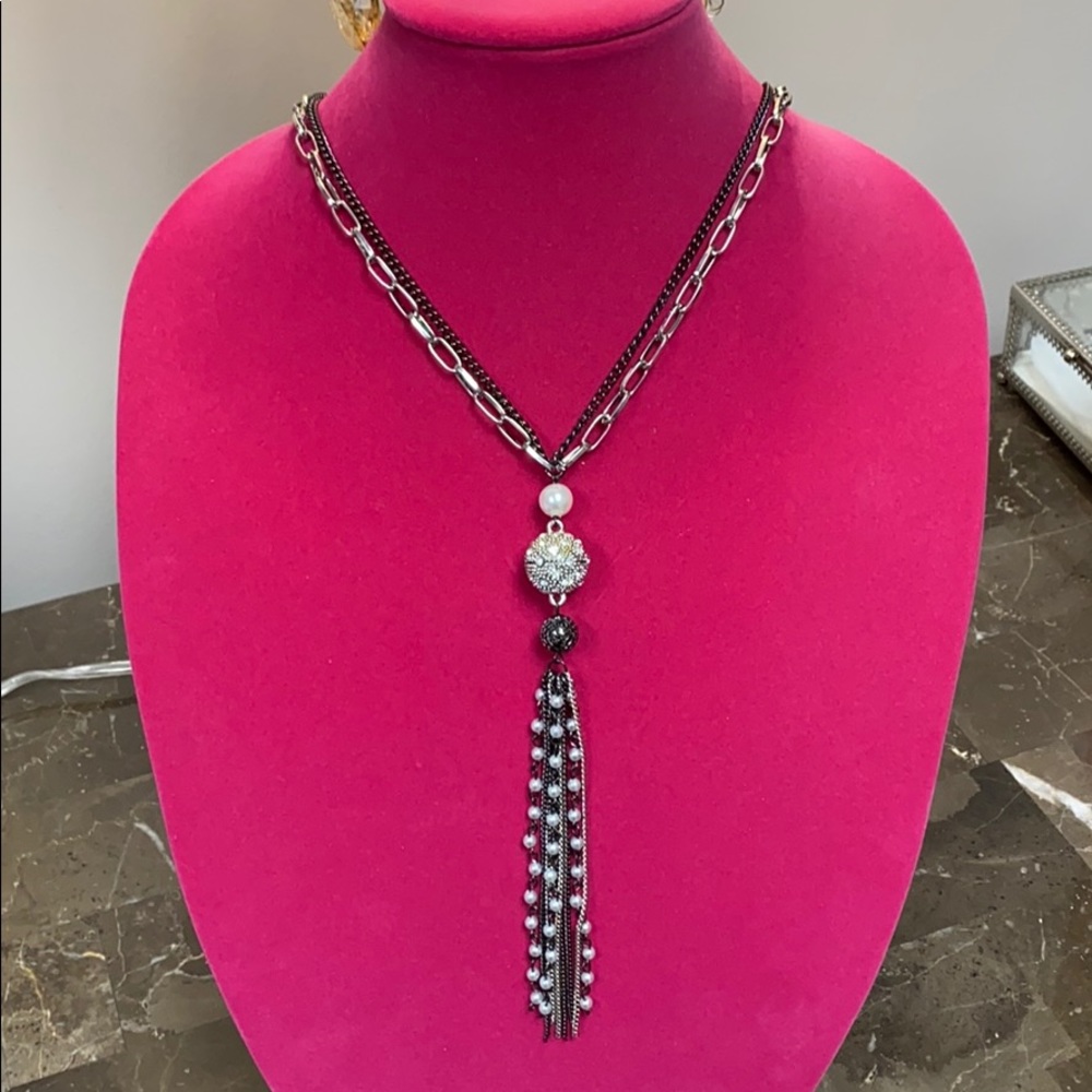 Tassel necklace multi chain